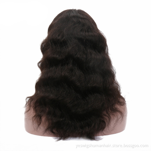 Hot Selling Bouncy And Wavy Peruvian Human Hair Lace Front Wig 13X4 13X6 Transparent Frontal Lace Wigs For Black Women Body Wave